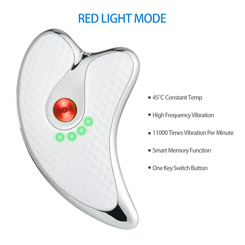 Rechargeable Vibrating Facial Massager & Scraping Board